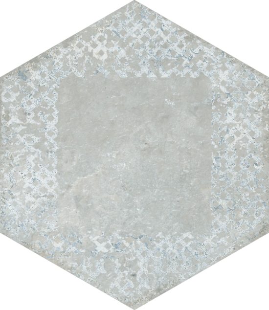 Alma 5.5X6.3 Grey Decor Hexagon | Gemini Tile and Marble