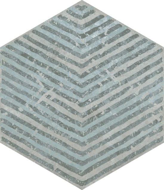 Alma 5.5X6.3 Grey Decor Hexagon | Gemini Tile and Marble