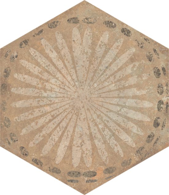 Alma 5.5X6.3 Sand Decor Hexagon | Gemini Tile and Marble