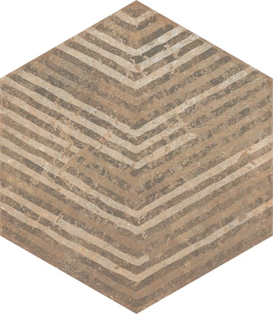 Alma 5.5X6.3 Sand Decor Hexagon | Gemini Tile and Marble