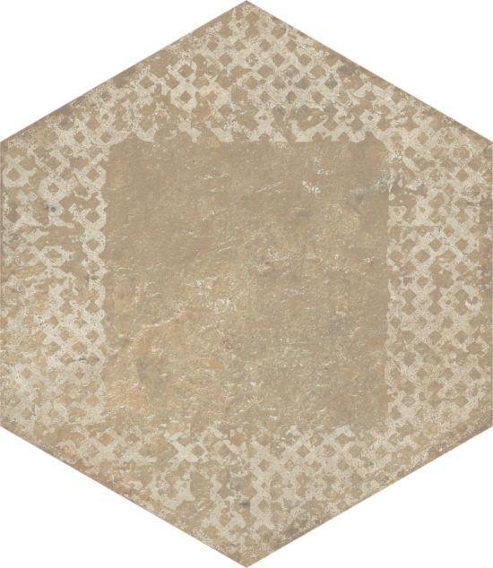 Alma 5.5X6.3 Sand Decor Hexagon | Gemini Tile and Marble