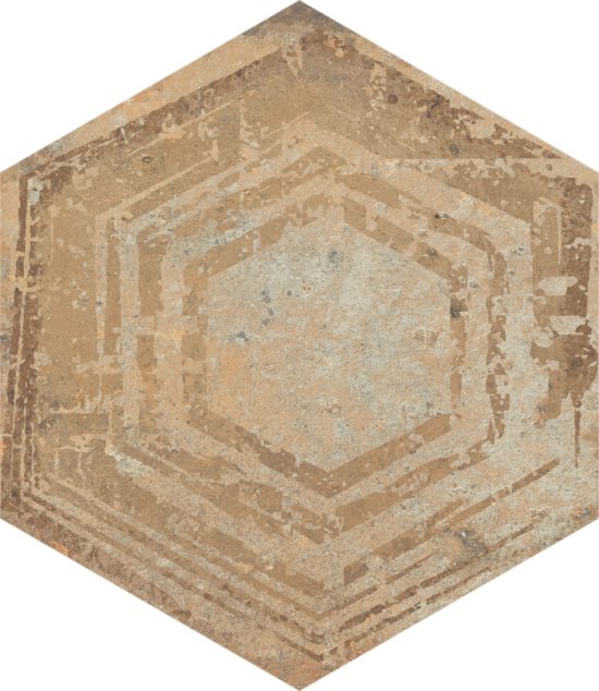 Alma 5.5X6.3 Sand Decor Hexagon | Gemini Tile and Marble