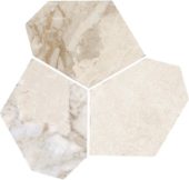 Dynasty Almond Polished/Matte 11X12 Eggs Mosaic | Gemini Tile and Marble