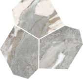 Dynasty Grey Polished/Matte 11X12 Eggs Mosaic | Gemini Tile and Marble