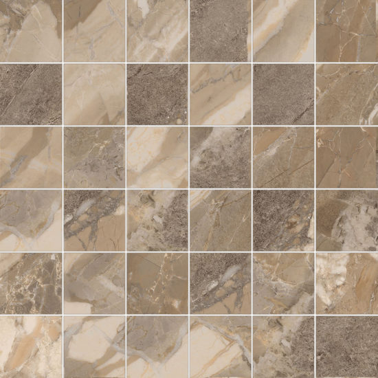 Dynasty Taupe 2X2 Mosaic