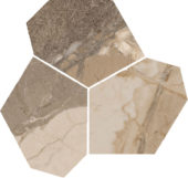 Dynasty Taupe Polished/Matte 11X12 Eggs Mosaic | Gemini Tile and Marble