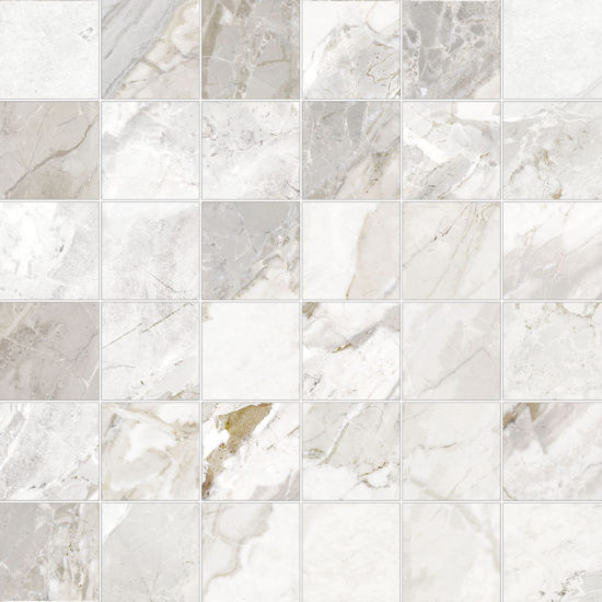 Dynasty White 2X2 Mosaic | Gemini Tile and Marble