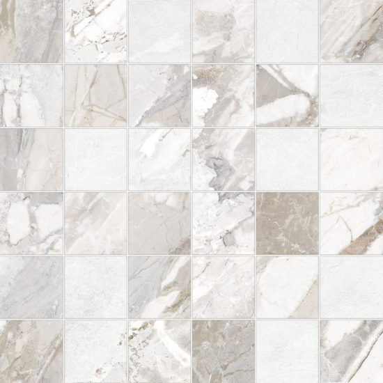 Dynasty White 2X2 Mosaic | Gemini Tile and Marble