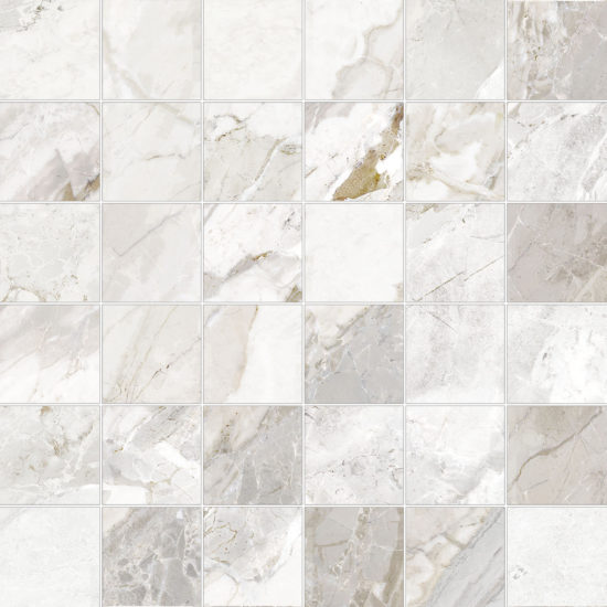 Dynasty White 2X2 Mosaic | Gemini Tile and Marble