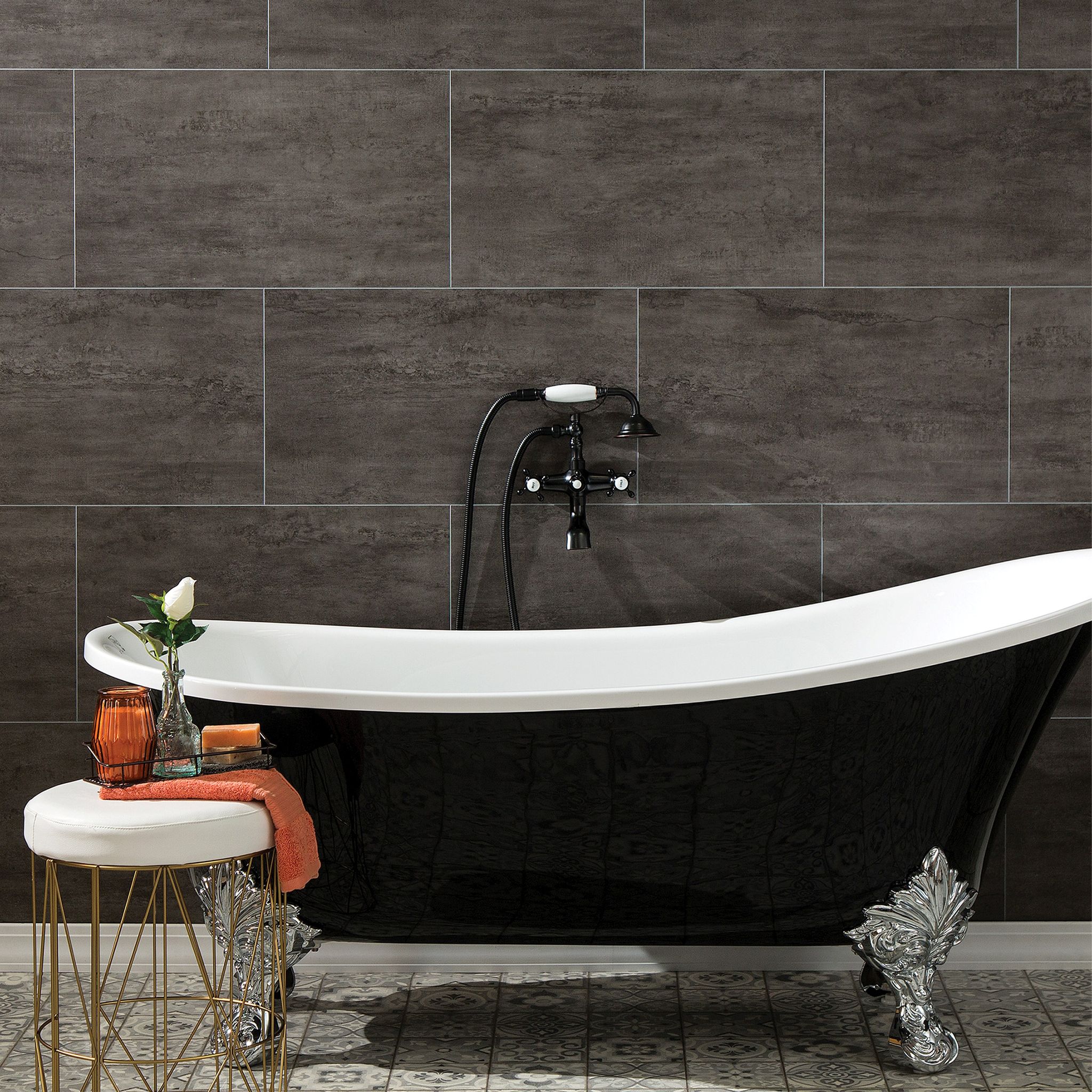 Ashen Slate Wall Tile 25x15 | Gemini Tile and Marble