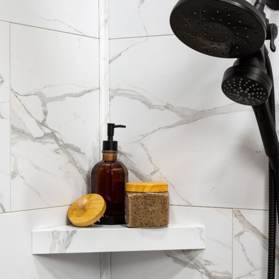 Carrara Marble Shower Shelf 14.56x7.12x2