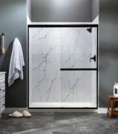 Carrara Marble Shower Wall Kit 32x60x78 | Gemini Tile and Marble