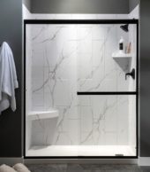 Carrara Marble Shower Wall Kit 36x60x78 | Gemini Tile and Marble