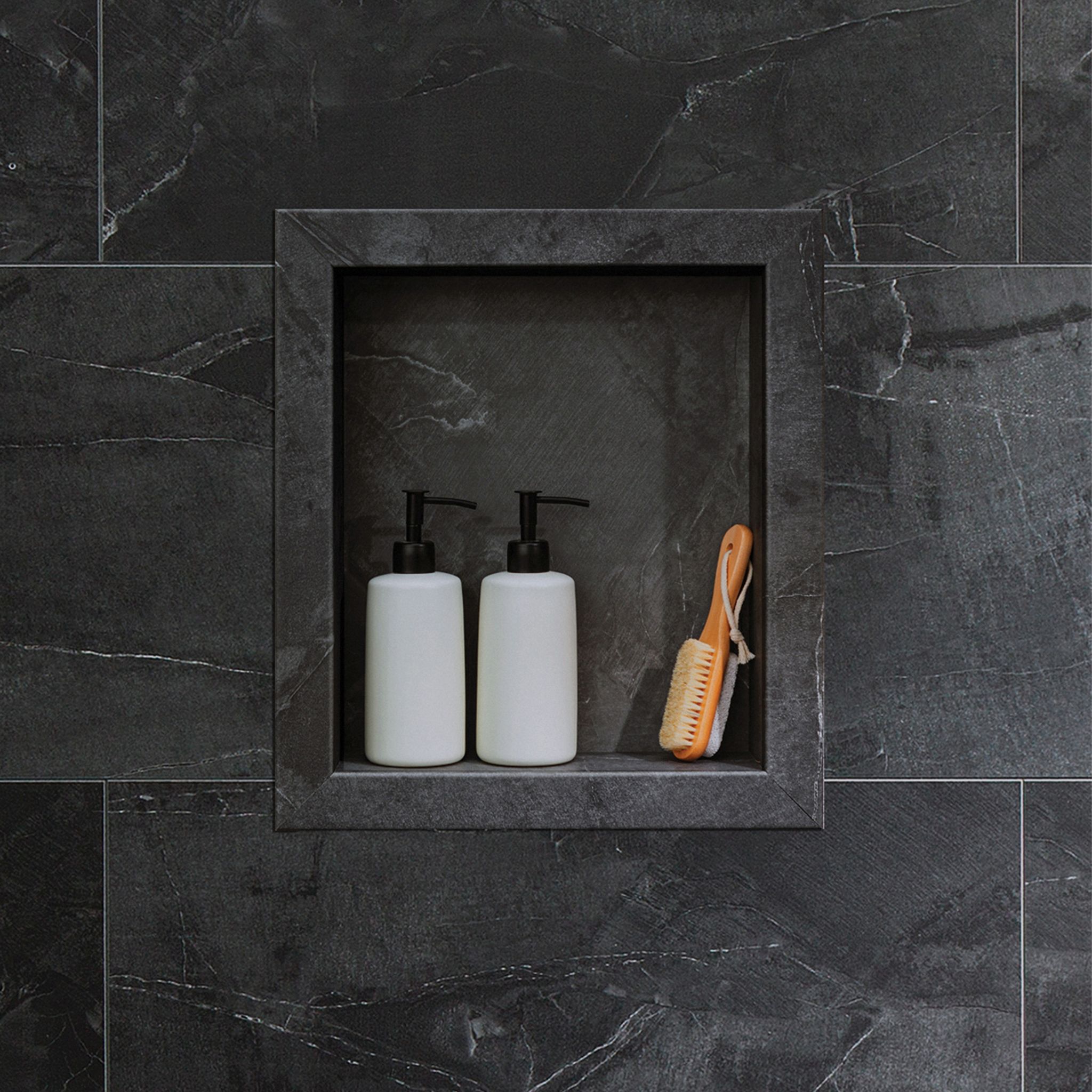 Cracked Slate Niche  14.5x12 inside | Gemini Tile and Marble