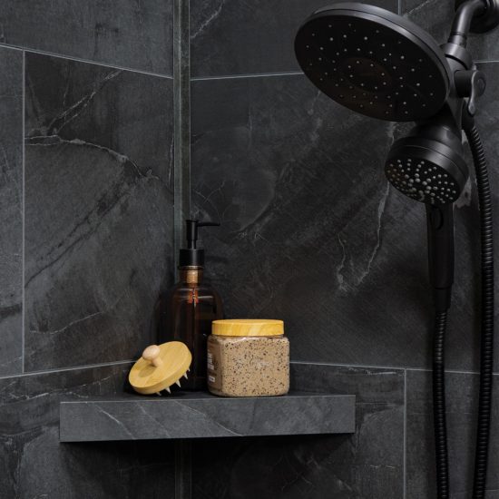 Cracked Slate Shower Shelf 14.56×7.12×2