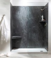 Cracked Slate Shower Wall Kit 32x60x78 | Gemini Tile and Marble