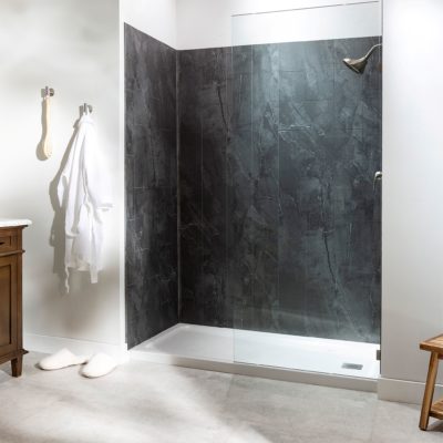 Cracked Slate Shower Wall Kit 36x36x78