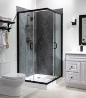 Cracked Slate Shower Wall Kit 36x60x78 | Gemini Tile and Marble