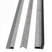 Frost Nickel 94" Trim Kit, 2 Inside Comers, 2 J Trims,  2 L Trims | Gemini Tile and Marble