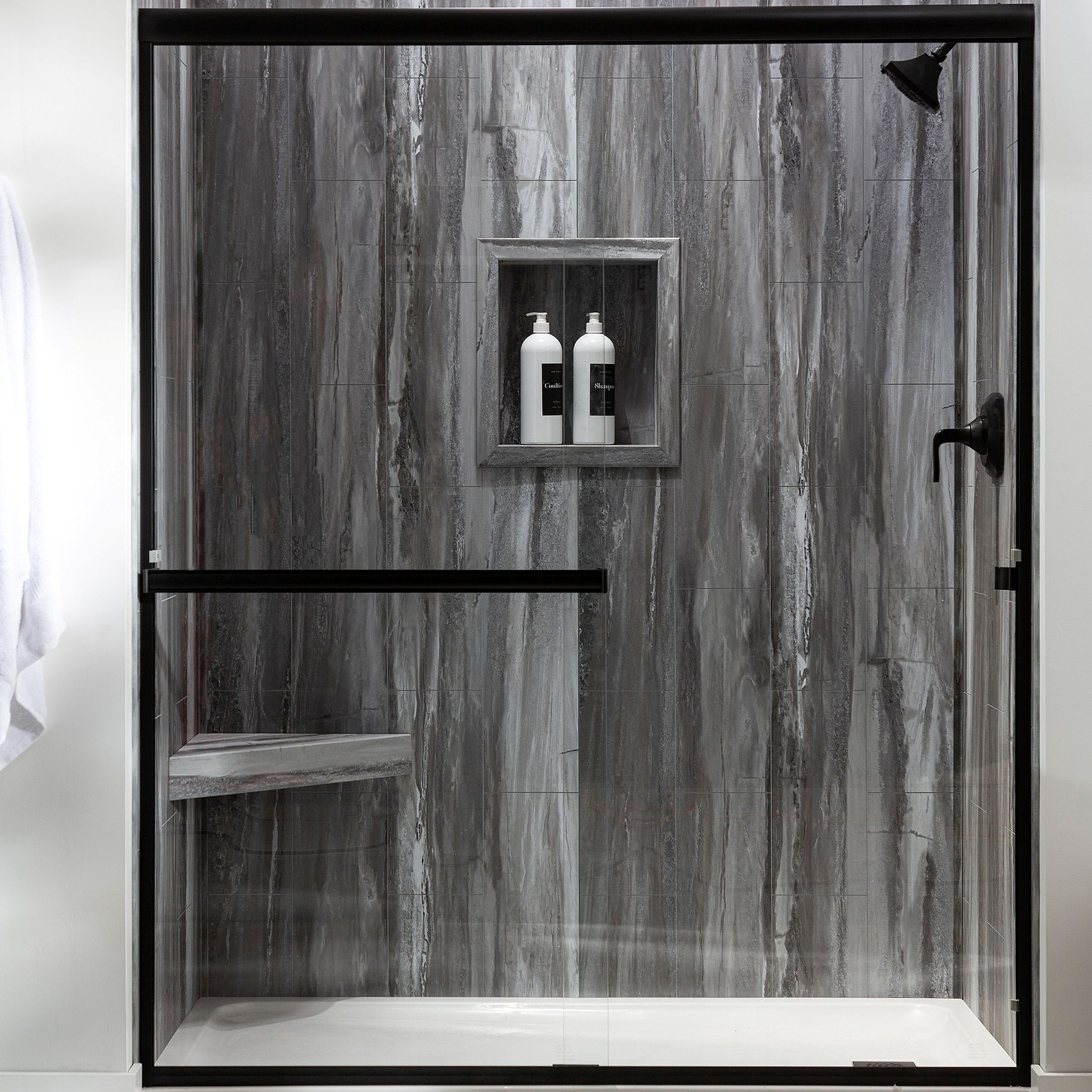 Hermitage Granite Shower Wall Kit 30x60x78 | Gemini Tile and Marble