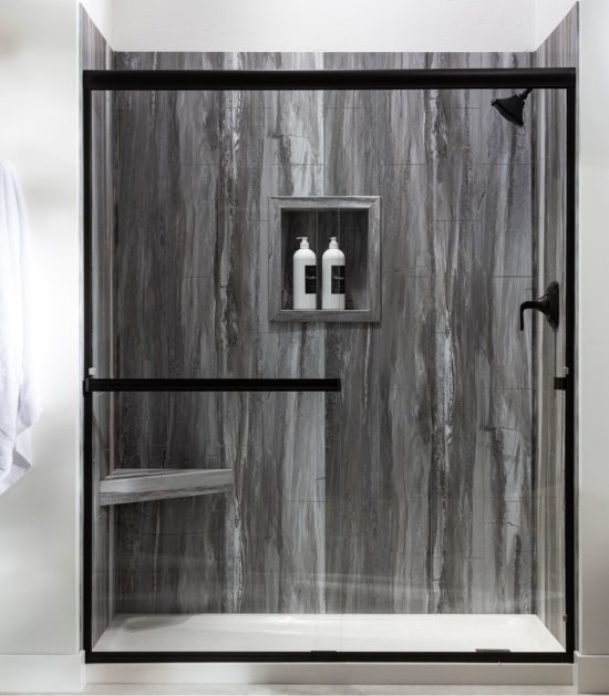 Hermitage Granite Shower Wall Kit 30x60x78 | Gemini Tile and Marble