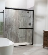 Smoky Sky Shower Wall Kit 30x60x78 | Gemini Tile and Marble