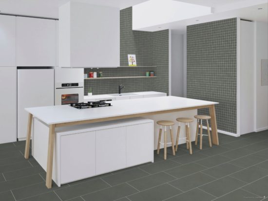 Concord 2X2 Mosaic Umber Matte | Gemini Tile and Marble