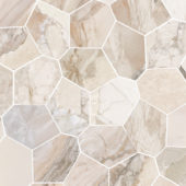 Dynasty Almond Polished/Matte 11X12 Eggs Mosaic | Gemini Tile and Marble