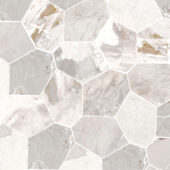 Dynasty White Polished/Matte 11X12 Eggs Mosaic | Gemini Tile and Marble
