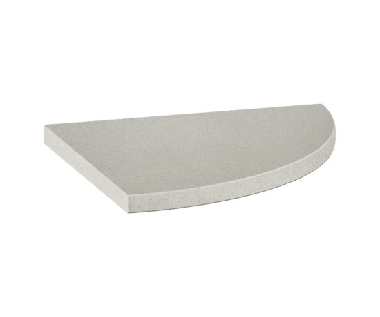 Marmiline Fog 9x9 Corner Shelf | Gemini Tile and Marble