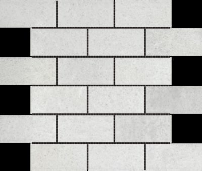 2″x4″ Brick White Grey Mosaic