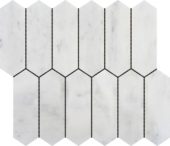2"x6" Picket White Grey Marble | Gemini Tile and Marble