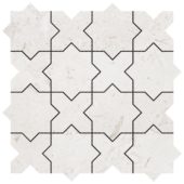 3"x3" Cross & Star Beige Marble | Gemini Tile and Marble