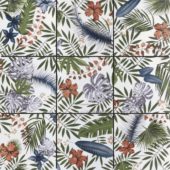 4"x4" Floral Palm Multicolor Mosaic | Gemini Tile and Marble