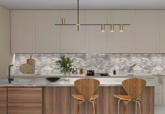 5x10cm Multi Finish Mosaic Limestone | Gemini Tile and Marble