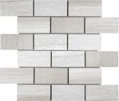 5x10cm Multi Finish Mosaic Limestone | Gemini Tile and Marble