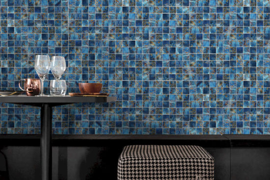 Blue Aluminum 2"x2" Mix Mosaic | Gemini Tile and Marble