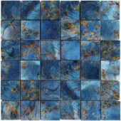Blue Aluminum 2"x2" Mix Mosaic | Gemini Tile and Marble