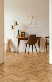 Chevron Cognac Oak | Gemini Tile and Marble