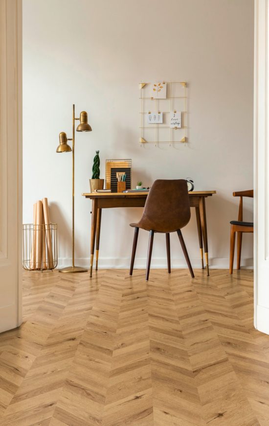 Chevron Cognac Oak | Gemini Tile and Marble
