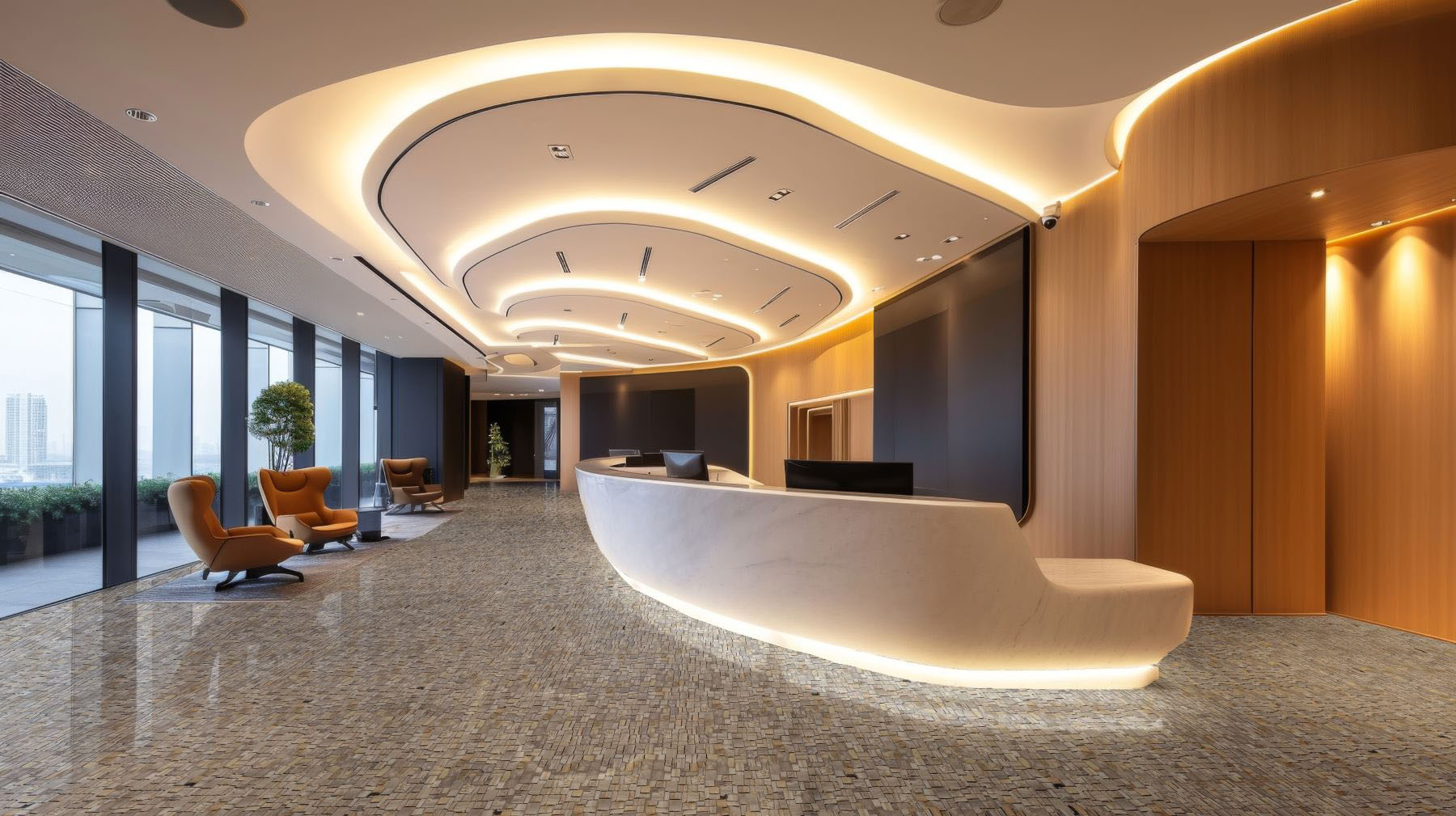 Cubic Fossil Wood Stone  | Gemini Tile and Marble