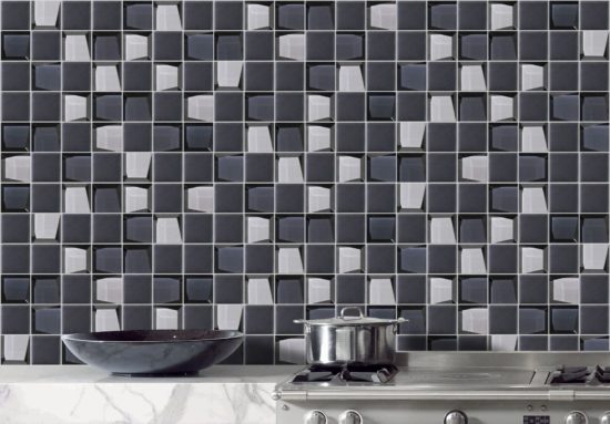 Glass 2"x2" Grey Mix Mosaic | Gemini Tile and Marble