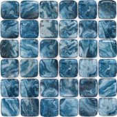 Glass Square Blue Marble Pattern Mix Mosaic | Gemini Tile and Marble