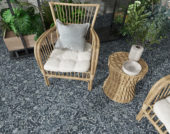 Mini Opus Matte Grey Mix Marble Stone Interlocking | Gemini Tile and Marble