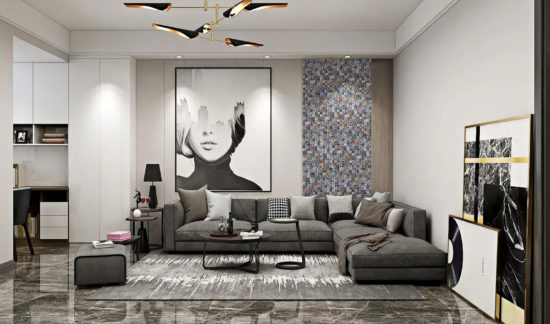 Multicolor Square Mix Glass Resin | Gemini Tile and Marble