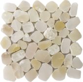 Onyx Light Beige Pebble Mosaic 12"x12" | Gemini Tile and Marble