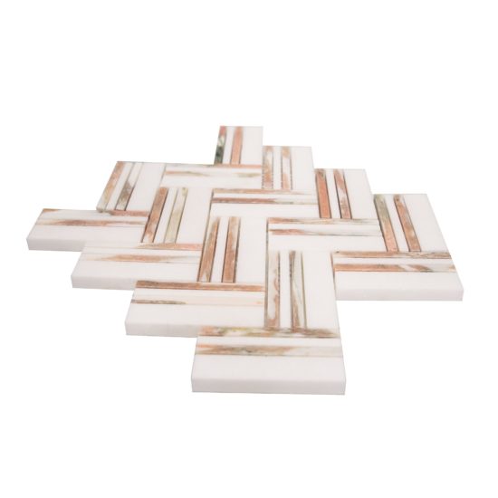 Rosey Weave Mosaic | Gemini Tile and Marble