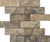 Slate Stone Beige Glazed Ceramic 2"x6" Brick | Gemini Tile and Marble