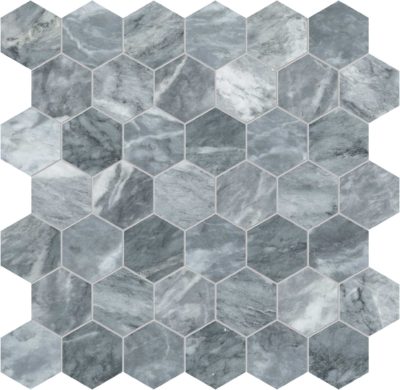 Aqua Intenso 2 Hexagon Mosaic