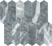 Aqua Intenso 2x6 Picket Mosaic | Gemini Tile and Marble